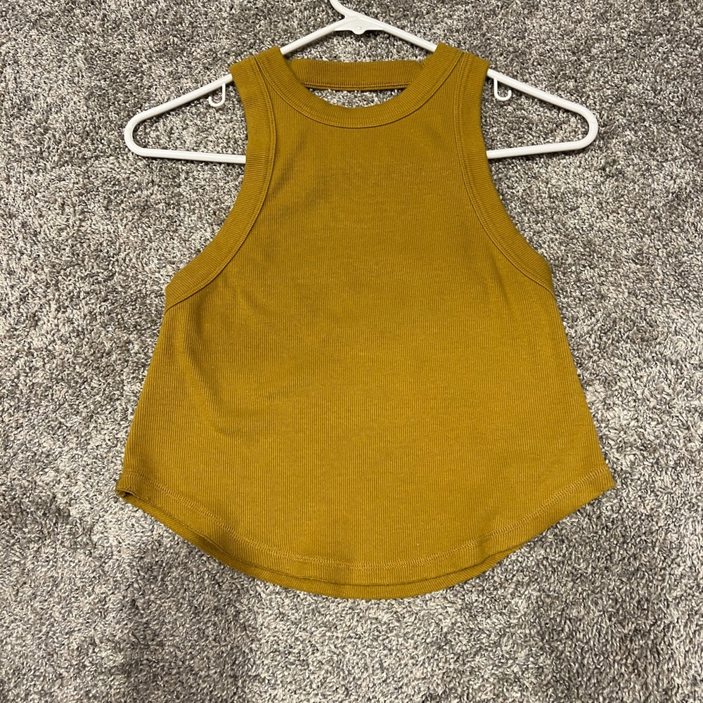 Mustard Yellow Sleeveless Top